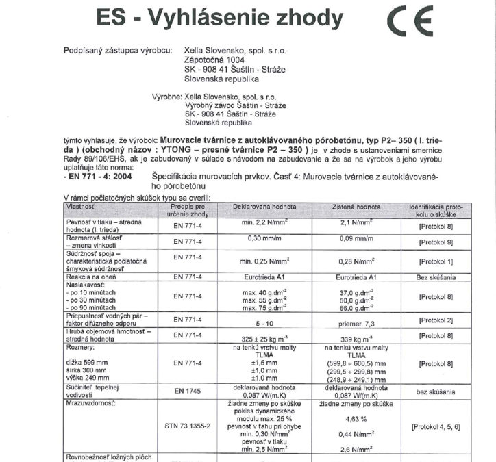 thumbnail of ce-vyhlasenie-zhody-ytong-presne-tvarnice-p2-350-sas